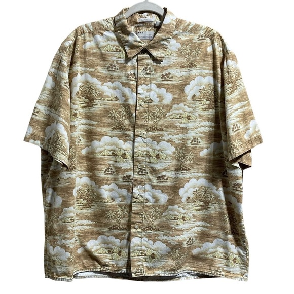 Natural Issue Men’s Tropical Hawaii Short Sleeve Button Down Size XL - Picture 1 of 6